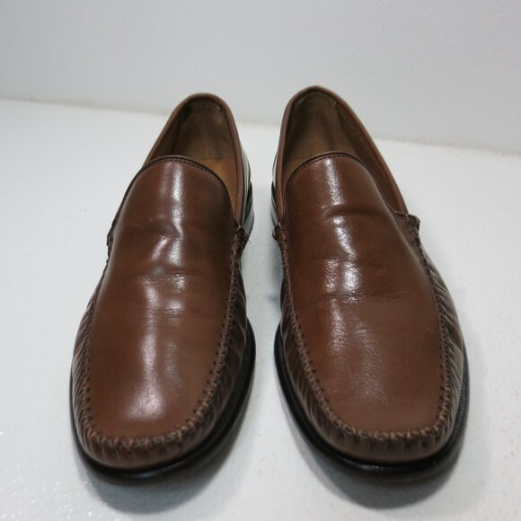 Brass Boot Oil Tanned Leather Casual Comfort Dress Moccasins Shoes Men\'s Sz 11 main image 7